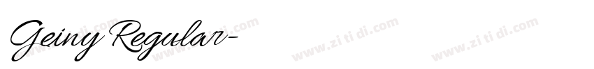 Geiny Regular字体转换 Geiny Regular字体转换